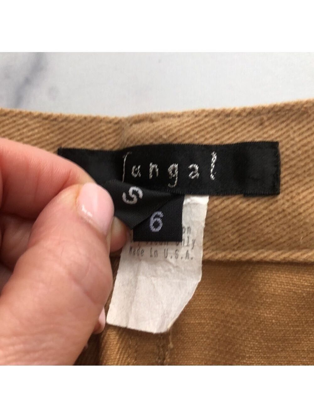 Vintage Jungal Grommet Detail Pants Size 6 - Picture 3 of 12